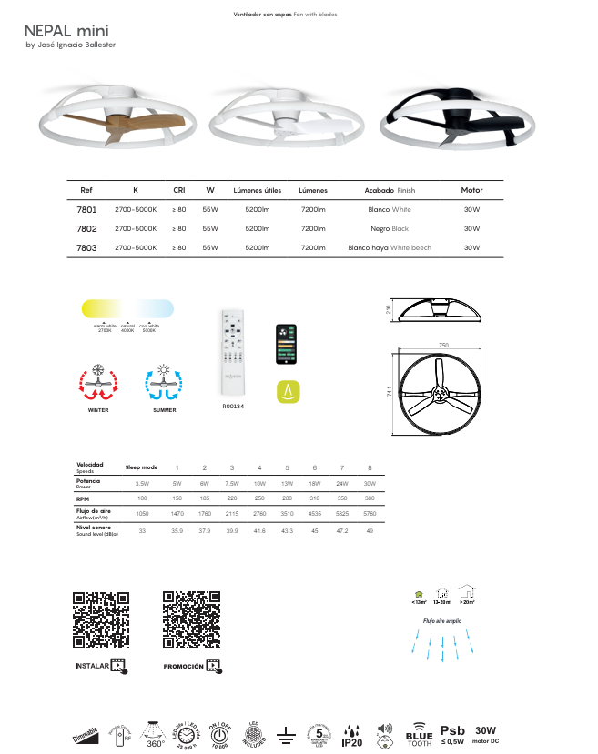 Ventilador Nepal mini