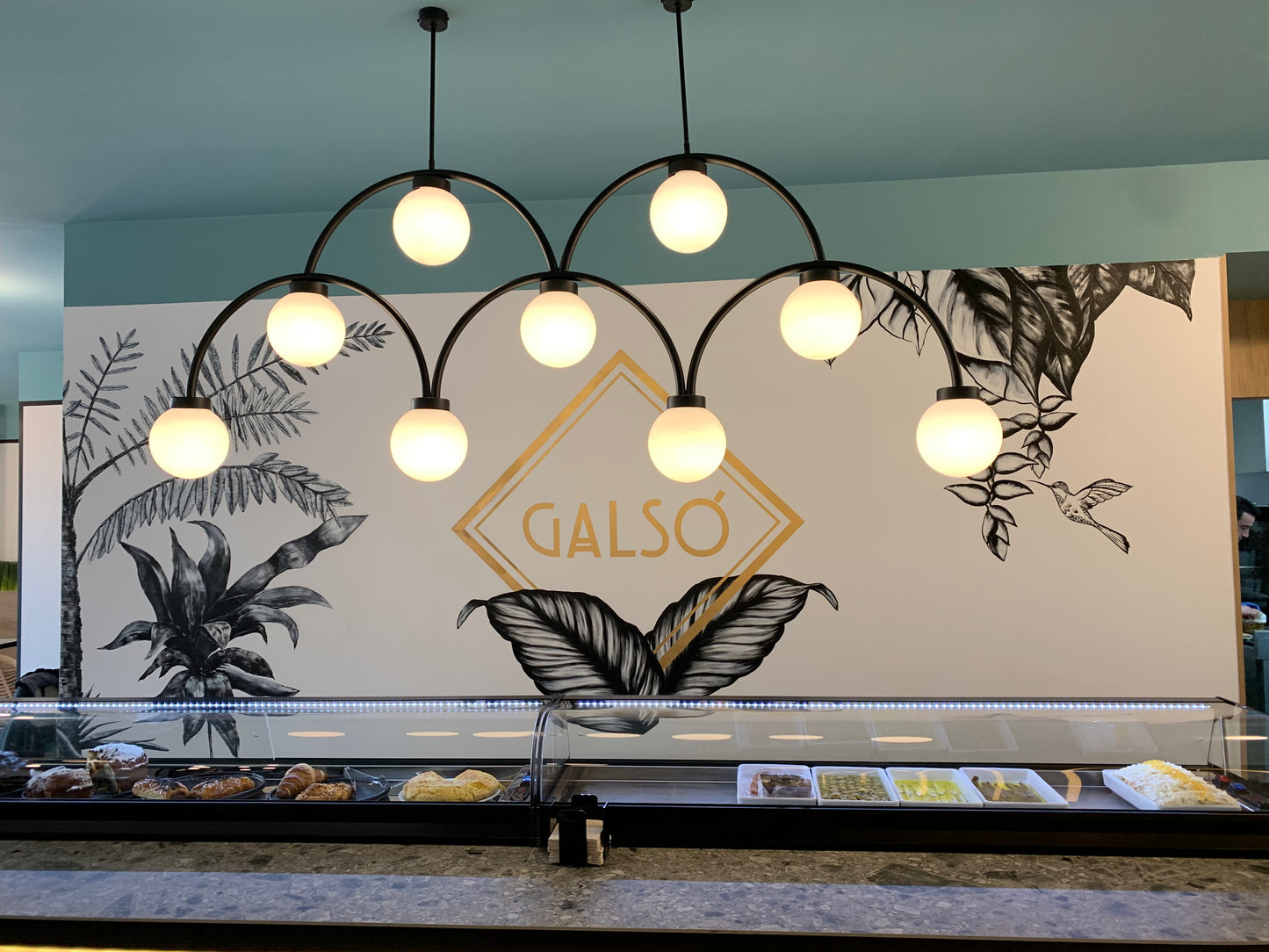 Lámpara colgante Fosh Galsó