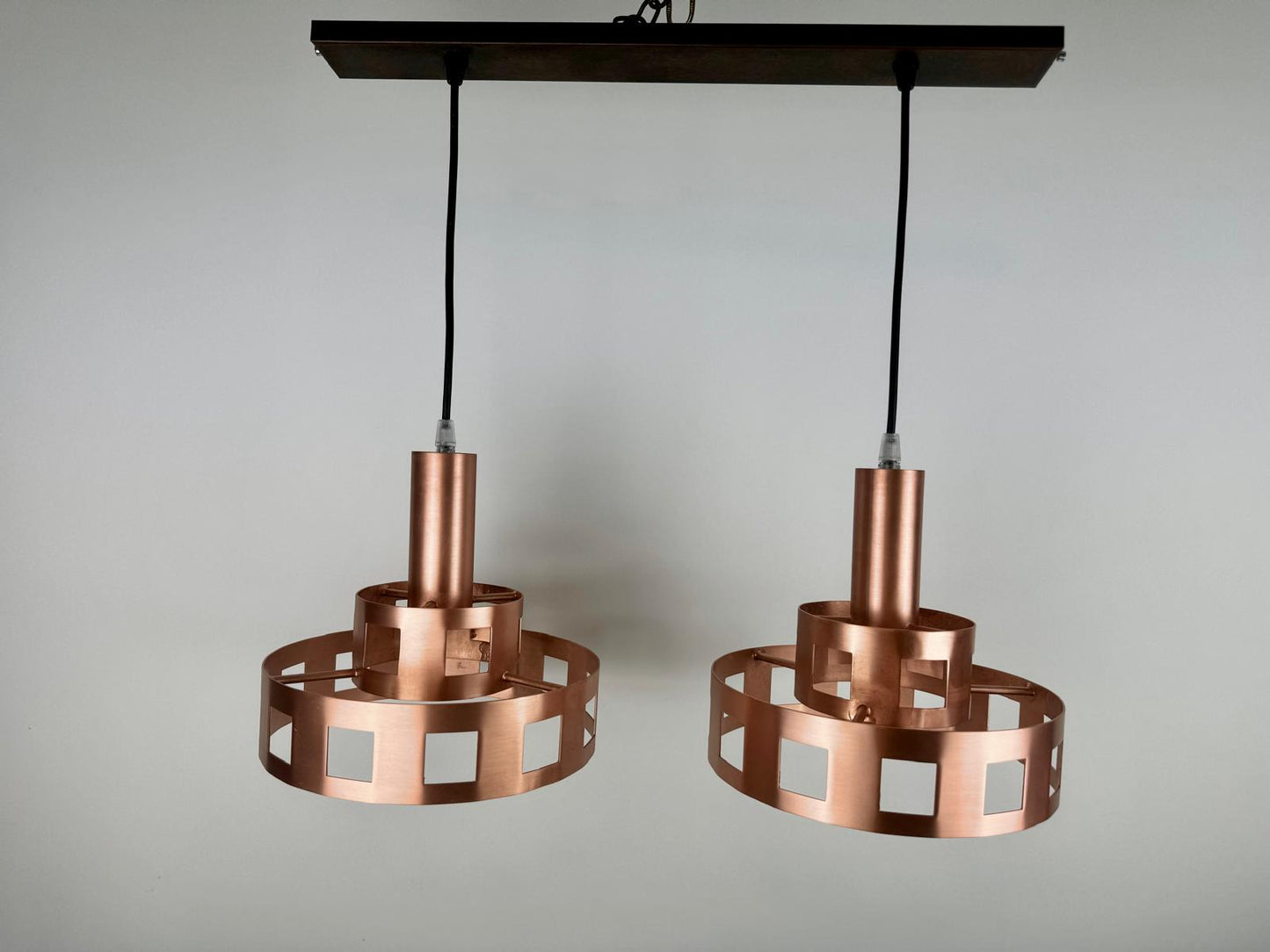 Lámpara colgante Geometría Cobre