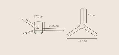 Ventilador Mónaco sin luz